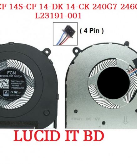 New Lapotp CPU Cooling Fan Cooler Radiator For HP 14-CF 14S-CF 14-DK 14-CK 240G7 246G7 L23191-001 NS85B13-17K23 6033B0062501