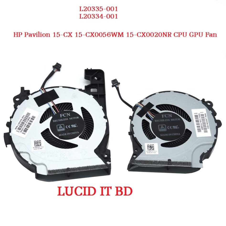 CPU Cooling Fan For HP Pavilion 15-CX 15-CX0058WM 15-cx0020nr...