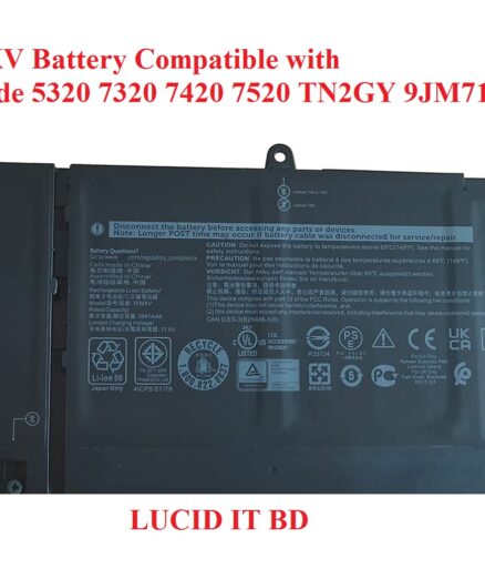 New 7FMXV Battery Compatible with Dell Latitude 5320 7320 7420 7520 TN2GY 9JM71