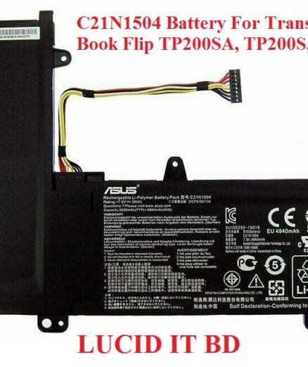 Asus 7.6V 38Wh 5000mAh C21N1504 Battery For Transformer Book Flip TP200SA, TP200S, E205SA
