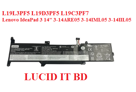 SB10X02596 L19L3PF5 L19D3PF5 L19C3PF7 LENOVO BATTERY 11.1V IDEAPAD 3 14ADA05 81W0