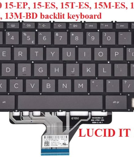 Replacement Keyboard for HP Envy X360 13-AY 13-BD 13M-BD 15-ES 15T-ES 15M-ES 15-EP 15M-EU & X360 14-EA Series Laptop with Backlit US