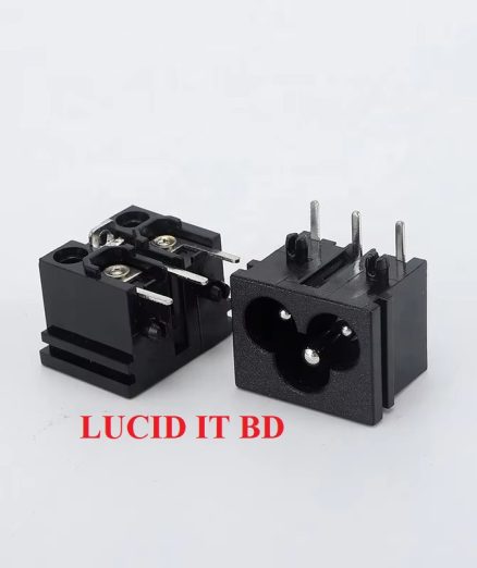 Laptop Adapter Back socket DB-6 3 Pins Plum Blossom AC Socket Adapter Connector