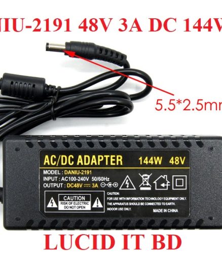 OEM DANIU-2191 High Quality Adapter Replacement Multi-functional 48V 3A DC 144W charger Smart AC 100V-240V Quick Charge adapter