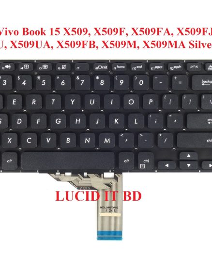 Laptop Keyboard Compatible for Asus Vivo Book 15 X509, X509F, X509FA, X509FJ, X509U, X509UA, X509FB, X509M, X509MA Black