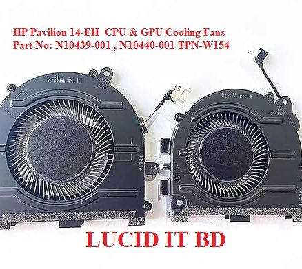 Fan for HP Pavilion 14-EH TPN-W154 CPU and Gpu Cooling Fans N10439-001 N10440-001