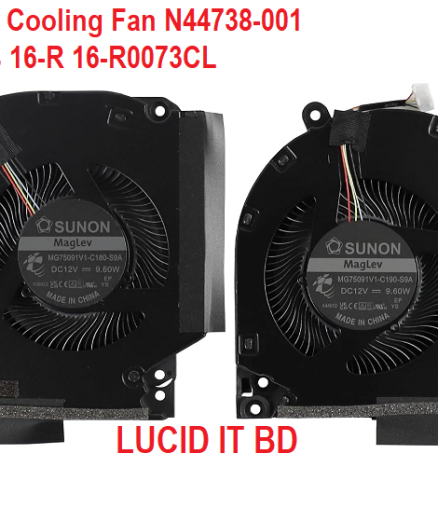 New CPU+gpu 5V Cooling Fan for HP Victus 9 16-R TPN-C169 N44738-001 JPR60 JPP67 JPR68 JPP61 MG75091V1-C180-S9A MG75091V1-C190-S9A DC12V 9.60W Quiet Cooler Fan