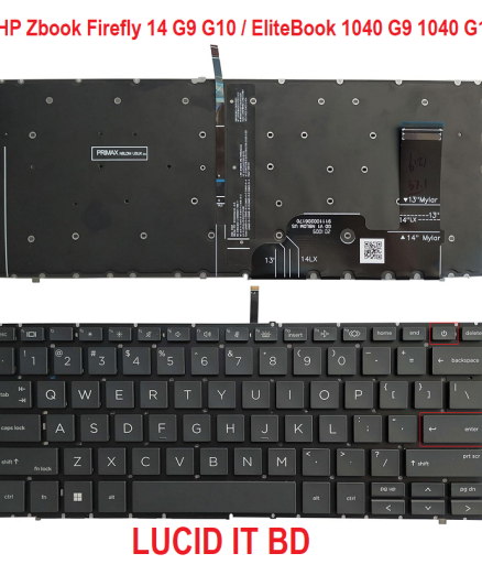 New HP Zbook Firefly 14 G9 G10 / EliteBook 1040 G9 1040 G10 Laptop Keyboard/Keypad US original with Backlit - LUCID IT BD