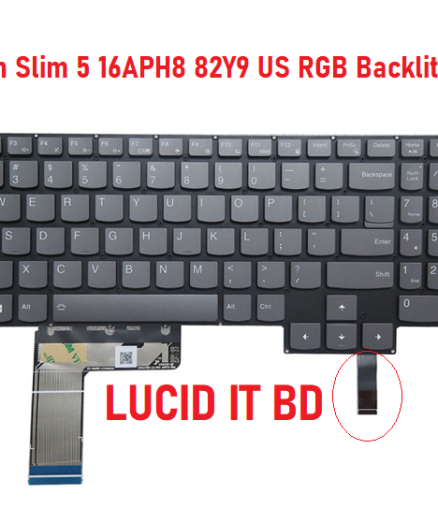 Lenovo Legion Slim 5 16APH8 16IRH8 82Y9 English US With RGB Backlit Gray New