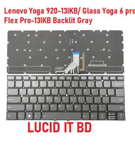 Laptop internal Keyboard/Keypad for Lenovo Yoga 920-13Ikb (Type: 80Y7), Yoga 920-13Ikb Glass (Type: 80Y8), Yoga 6 pro & Flex Pro-13IKB series