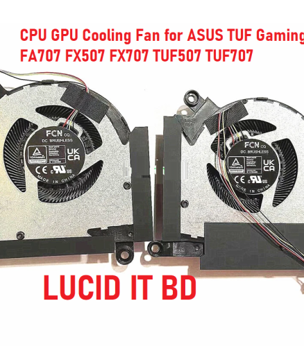 5V CPU GPU Cooling Fan for ASUS TUF Gaming FA507 FA707 FX507 FX707 TUF507 TUF707 Laptop Fan 13NR09J0T01011 FPSP 13NR09F0T01011 FP88