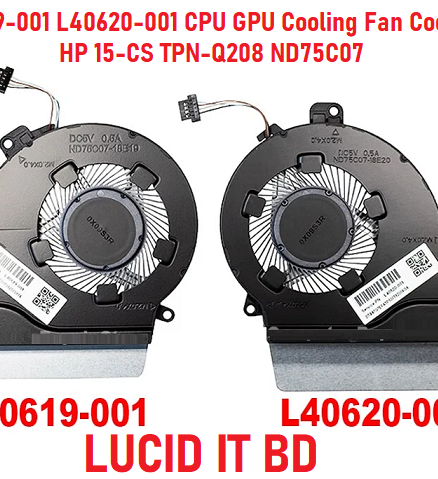L40619-001 L40620-001 CPU GPU Cooling Fan Cooler For HP 15-CS TPN-Q208 ND75C07