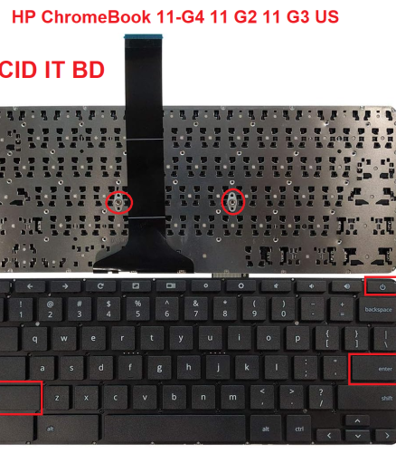 New For HP Chromebook 11 G2 11 G3 US black keyboard 788699-001 788699-B31