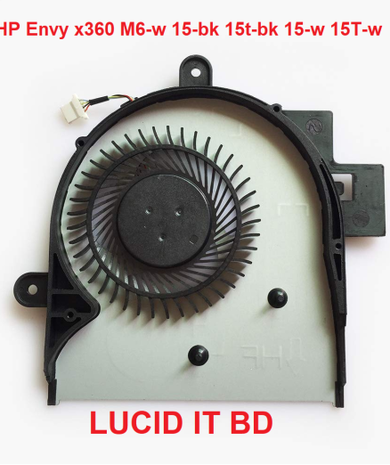 CPU Cooling Fan Replacement for HP Envy x360 M6-w 15-bk 15t-bk 15-w 15T-w Series Fan 15-bk002tx 15-bk153nr 15-bk193ms 15-bk150na 15-bk020wm M6-w014dx M6-w102dx M6-w103dx M6-w105dx 807524-001
