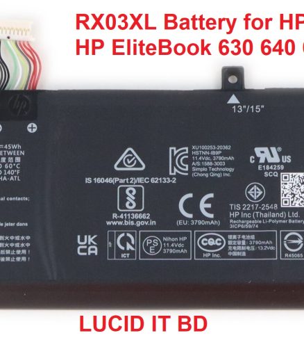 New Genuine RX03XL Battery for HP EliteBook 630 640 645 660 G11 ProBook 440 460