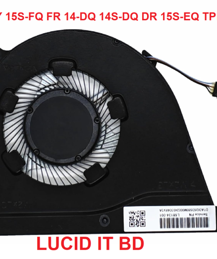 CPU cooling Fan For HP 15-DY 15S-FQ FR 14-DQ 14S-DQ DR 15S-EQ TPN-Q242/Q221/Q222 L68134-001 ND75C07-19A18 L68133 ND55C41-19A19