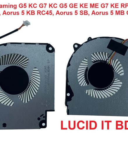 CPU and GPU Cooling Fan for Gigabyte Gaming G5 KC G7 KC G5 GE KE ME G7 KE RP47, Aorus 7 SA, Aorus 5 KB RC45, Aorus 5 SB, Aorus 5 MB Series DFS5K221153711 DFS5M325063B1N(Thick Pairs)