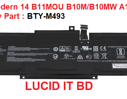New Genuine BTY-M493 Laptop Battery for Msi Modern 14 B11MOU B10M/B10MW A11SCS