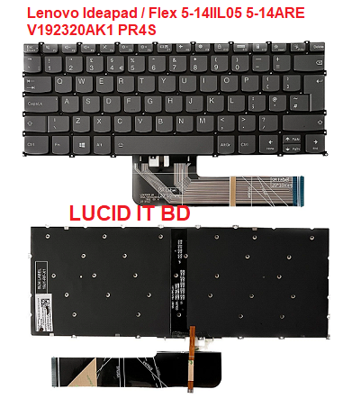 New Lenovo Ideapad / Flex 5-14IIL05 5-14ARE UK Keyboard V192320AK1 PR4S Yoga Slim 7-14ARE05 7-14IIL05 7-14ITL05 7-14ITL5 7-14ACN6 82N7 with Backlit