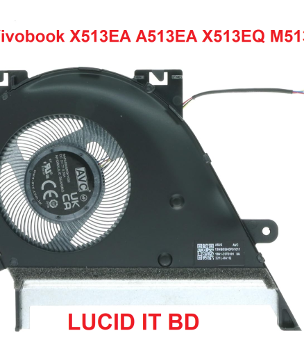 Laptop CPU Cooling Fan for Asus Vivobook X513EA A513EA X513EQ M513 K513 M513U X513UA K513E K513EQ S513 S513E F513EA