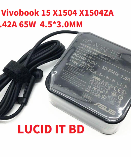 19V 3.42A 65W AC Adapter Charger For ASUS Vivobook 15 X1504 X1504ZA Power Supply
