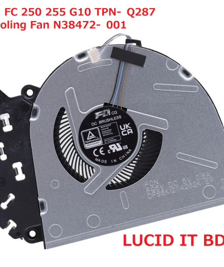 CPU Cooling Fan N38474-001 N38473-001 N38472-001 Replacement for HP 15-FC 250 255 G10 15-FC0093DX 15-FC0039WM