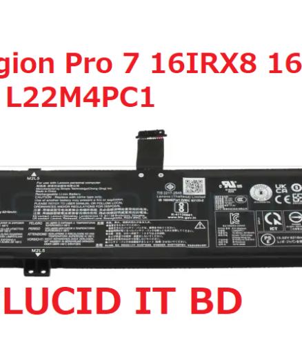 Laptop Battery For Lenovo Legion Pro 7 16IRX8 16IRX8H Series L22D4PC1 L22M4PC1