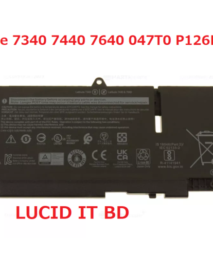 New WW8N8 57Wh Battery for Dell Latitude 7340 7440 7640 047T0 P126F 3ICP6/65/78