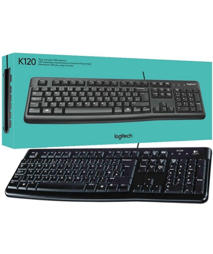 KEYBOARD LOGITACH K120 HIGH QUALITY KEYBOARD PLUG AND PLAY USB 01 year warranty - KBM Technology